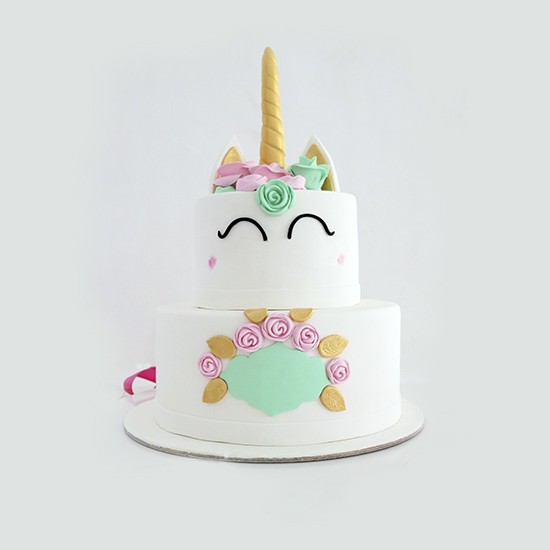 Gâteau personnalisé licorne