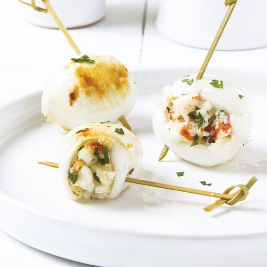 Seiche farcie aux crevettes