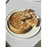 Tarte crevette champignons